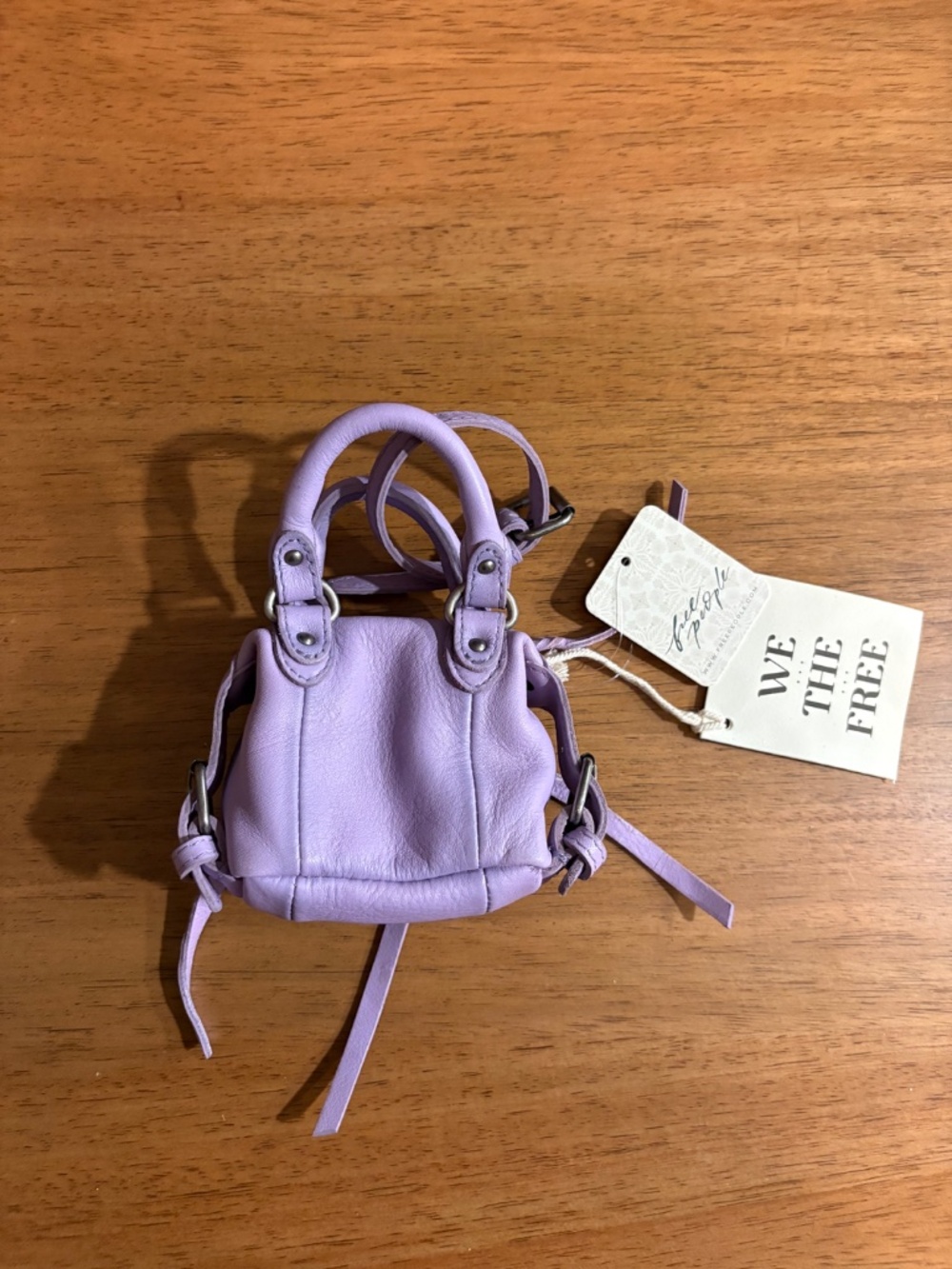 We The Free Micro Emerson Mini Bag Lilac Free People NWT - Picture 3 of 4